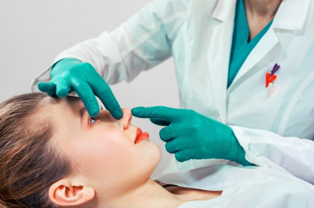 Clean Nose After Rhinoplasty