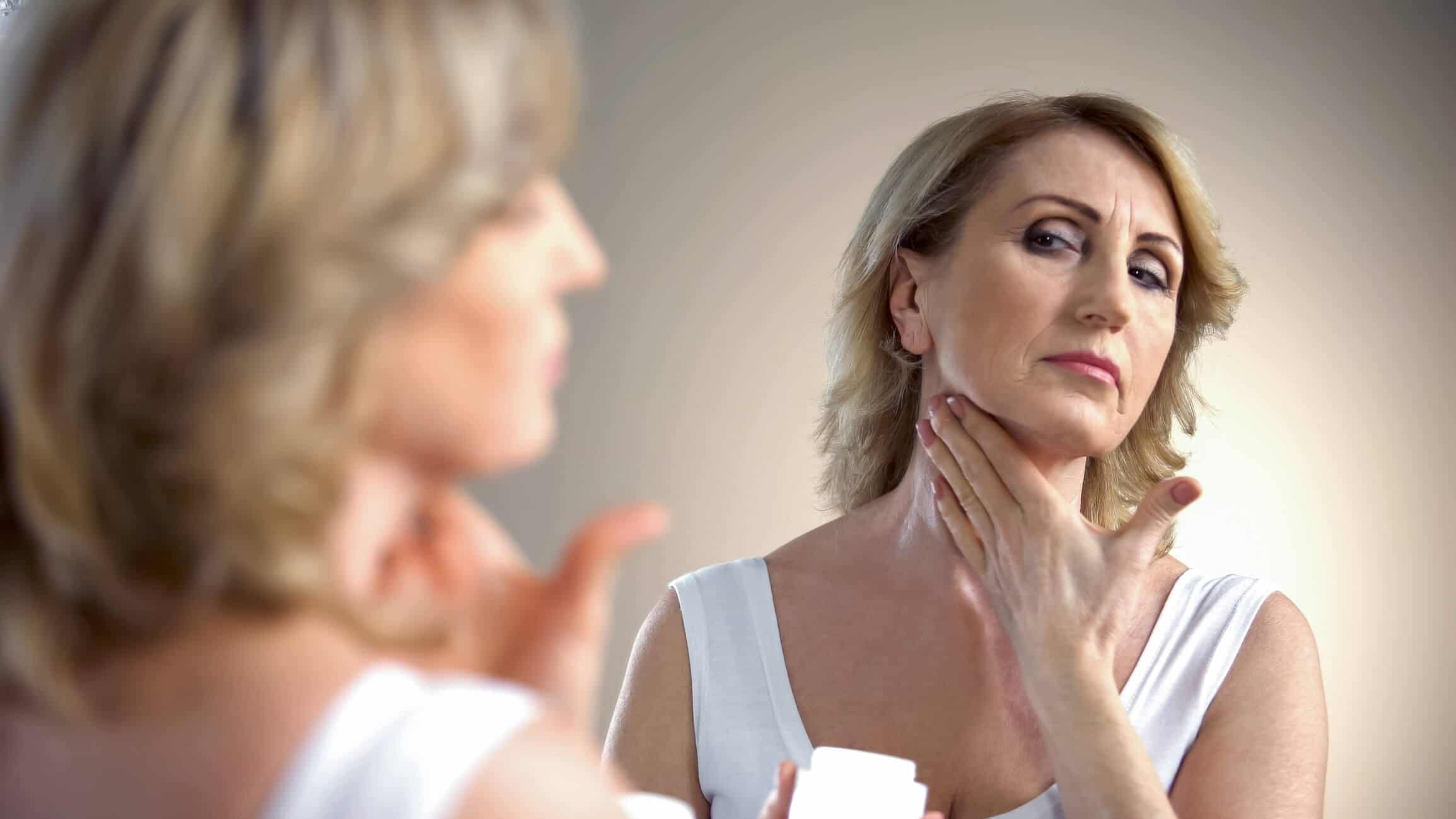 Facelift surgery for neck wrinkles by Dr. George Brennan in Orange County, California.